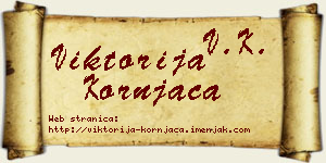 Viktorija Kornjača vizit kartica
